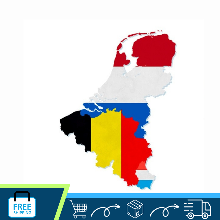 free shipping to Belgium, the Netherlands and Luxemburg (Benelux) 